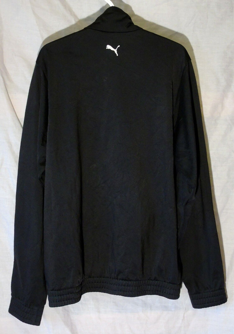 Black Sheen Logo Front Tracksuit Top Jacket Age 11-12 Years Puma