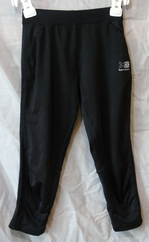 Black Cropped Leggings Bottoms Age 9-10 Years Karrimor