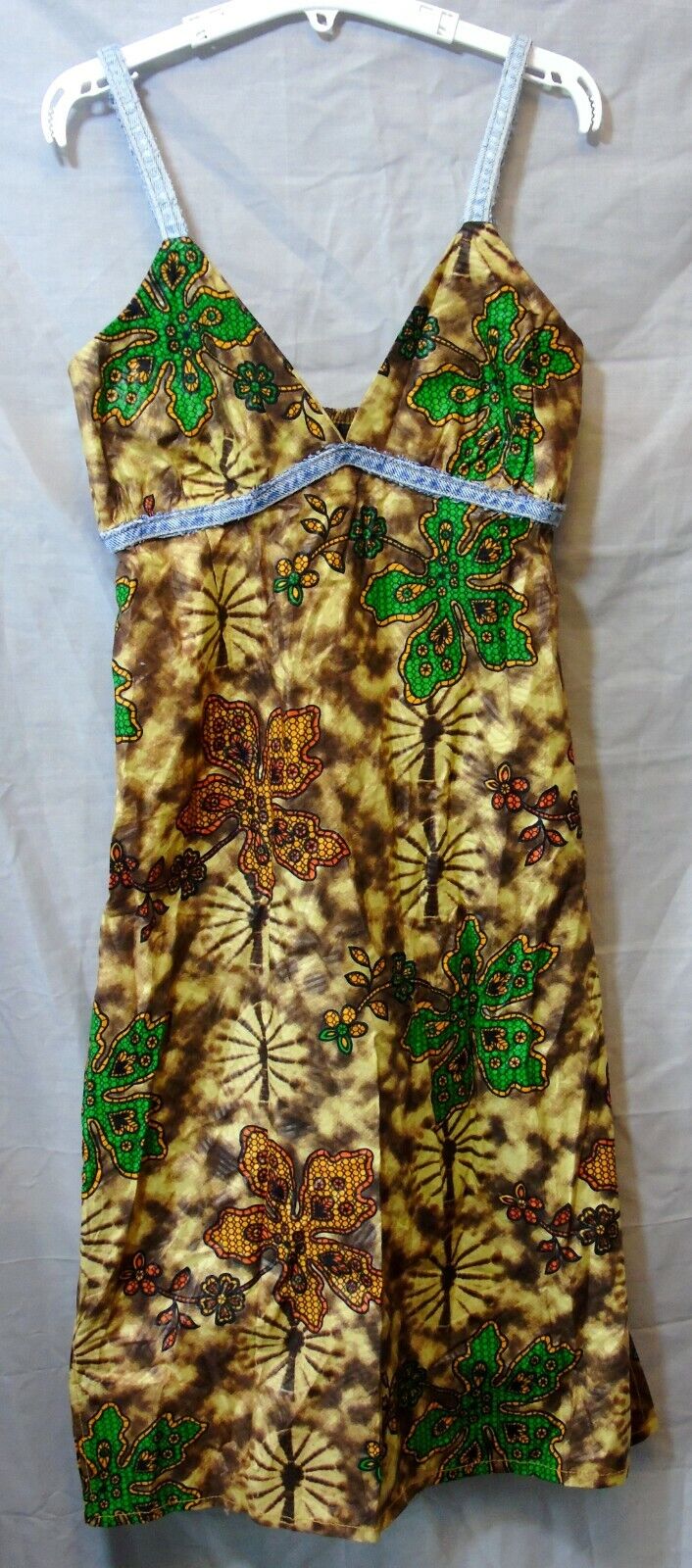 Yellow Tie Dye Summer Holiday Dress Age 15-16 Years Vamp