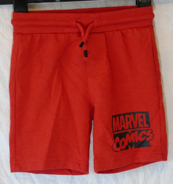 Red Logo Jogger Shorts Age 3-4 Years Marvel Comics