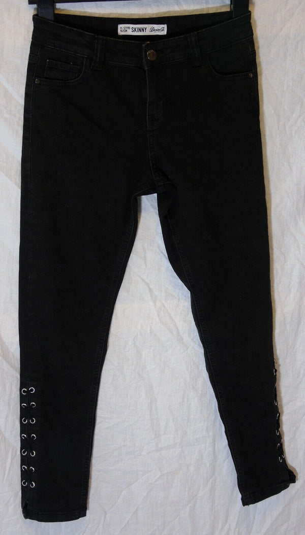 Black Skinny Stretch Denim Jeans Age 11-12 Years Primark