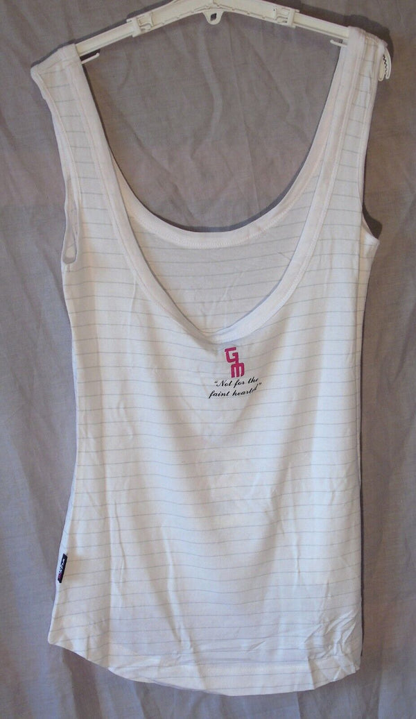 White Stripe Sleeveless T-Shirt Vest Top Age 14-15 Years Girls Mafia