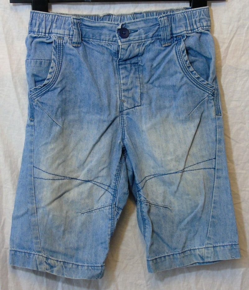 Blue Stonewashed Denim Board Shorts Age 8 Years Next