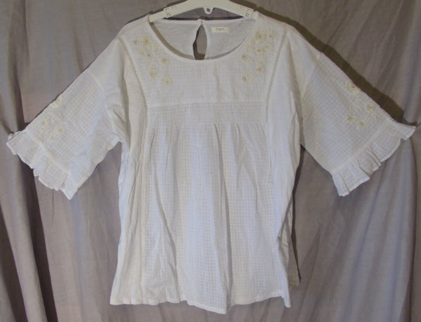 White Floral Blouse Top Age 16 Years Next