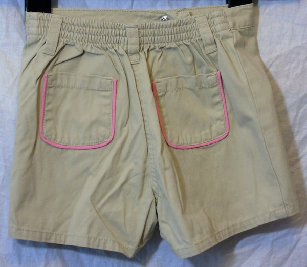 Beige Diamante Cotton Shorts Age 5 Years Gymboree