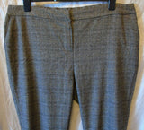 Brown Check Trousers Size 20 Kaleidoscope 27"L