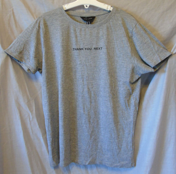 Grey Funny Slogan T-Shirt Top Size 8 Age 13-14 Years New Look