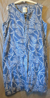 Blue Paisley Dress Size 8 Next