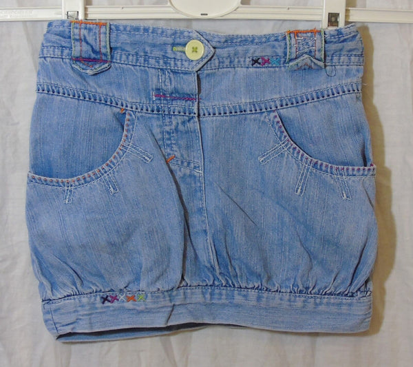 Stonewashed Blue Denim Skirt Age 2-3 Years Cherokee