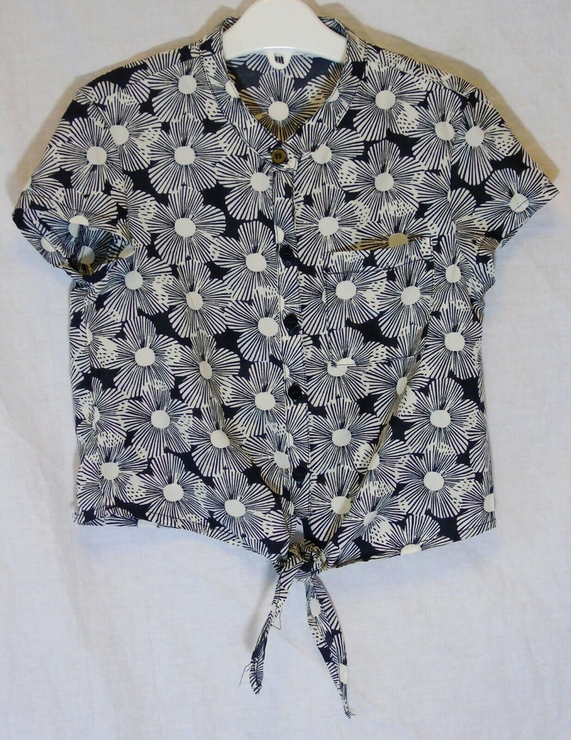 Black Floral Shirt Blouse Age 3-4 Years Unic