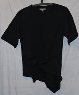 Black Tie Front T-Shirt Top Size 12 Principles