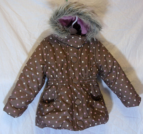 Brown Spot Padded Parka Coat Age 3 Years BHS