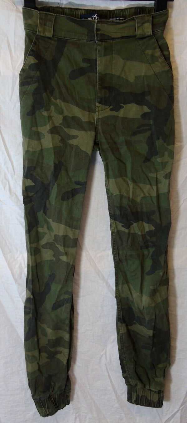 Green Camo High Rise Jogger Jeans Age 14-15 Years Hollister