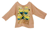 Pink Minions 3/4 Sleeve T-Shirt Age 8-9-10 Years