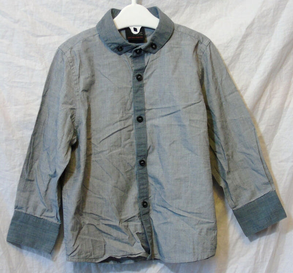 Grey Cotton Long Sleeve Shirt Age 3 Years Next