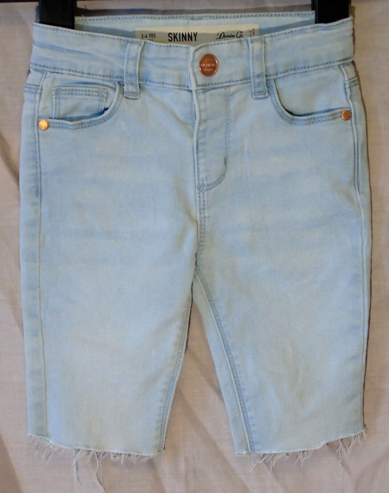 Light Blue Denim Long Board Shorts Age 3-4 Years Primark