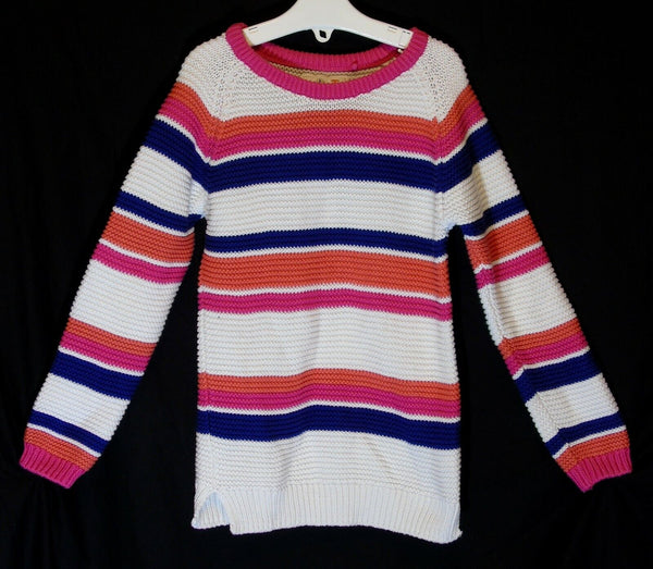 Pink Stripe Knit Texture Jumper Age 3-4 Years TU