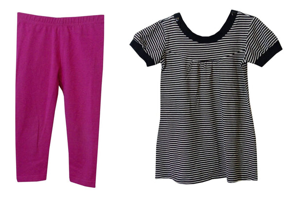 Black Pink Leggings Tee Set Age 6 Years Next