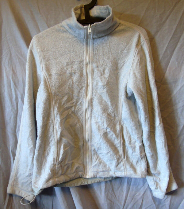 Beige Soft Fleece Jacket Size 12 M 38" Chest Columbia