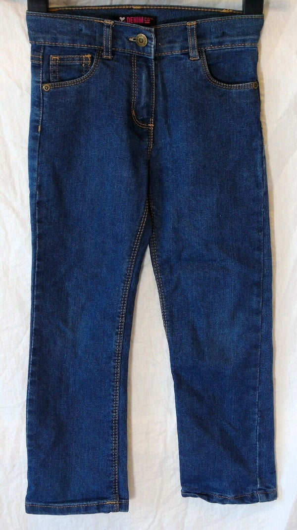 Blue Denim Straight Leg Jeans Age 5-6 Years Primark