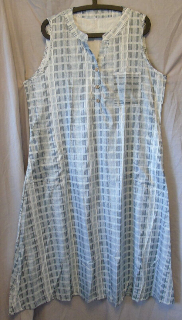 Grey Check Floaty Maxi Dress Size 20 2XL Shein Curve