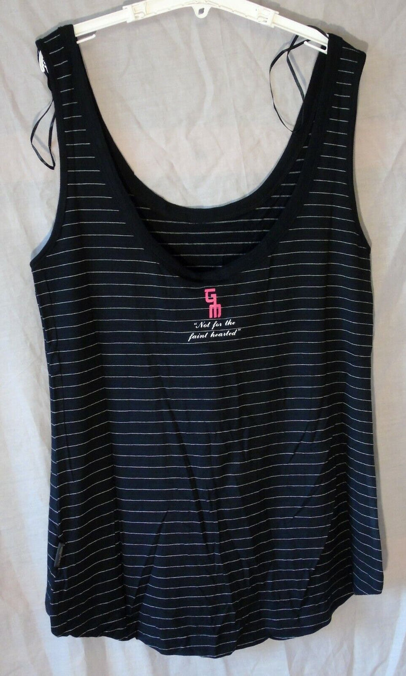 Black Stripe Sleeveless T-Shirt Vest Top Age 15-16 Years Girls Mafia