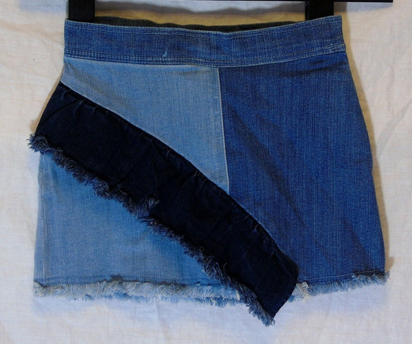 Blue Frayed Denim Skirt Age 4-5 Years M&S