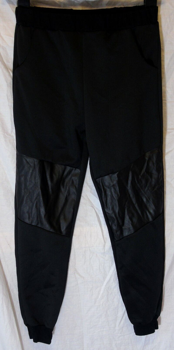 Black Sheen Jogger Trousers Age 9-10 Years Boohoo