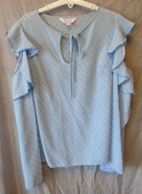 Blue Cold Shoulder Blouse Top Age 13-14 Years Miss Selfridge UK10