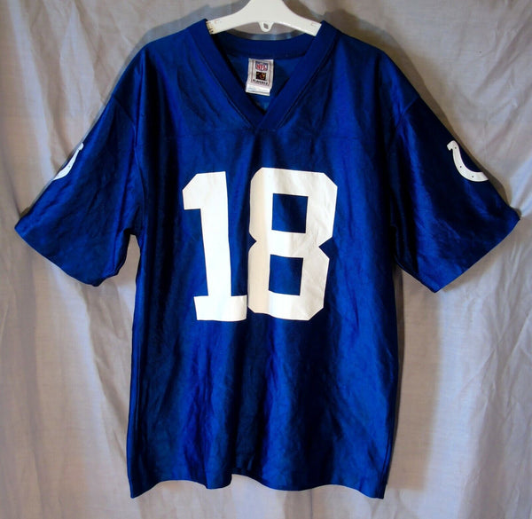 NFL Blue Indianapolis Colts Manning T-Shirt Kit Top Age 13-14 Years