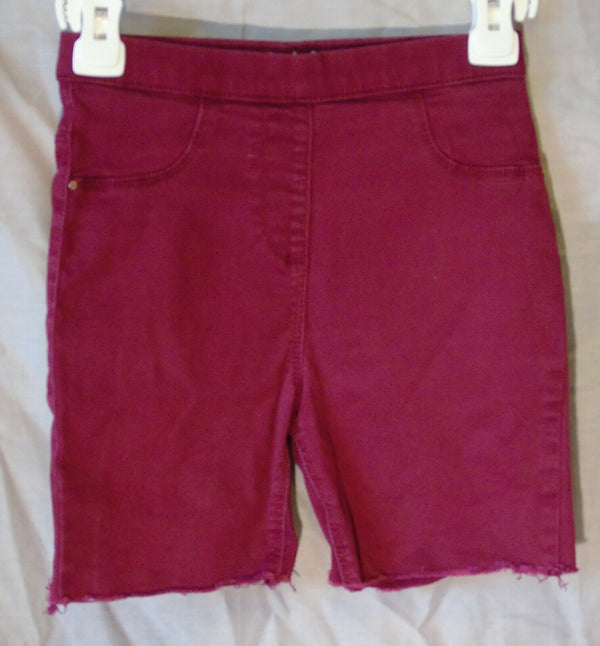 Pink Stretch Denim Cut Off Jegging Jean Shorts Age 8-9 Years George