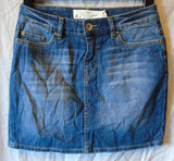 Blue Denim Skirt Size 10 28"W H&M Age 14-15 Years