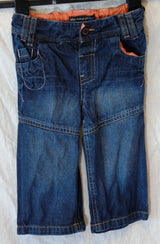 Blue Denim Panelled Jeans Age 12-18 Months M&S Autograph