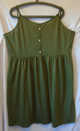 Green Strappy Floaty Dress Size 20 2XL Shein Curve