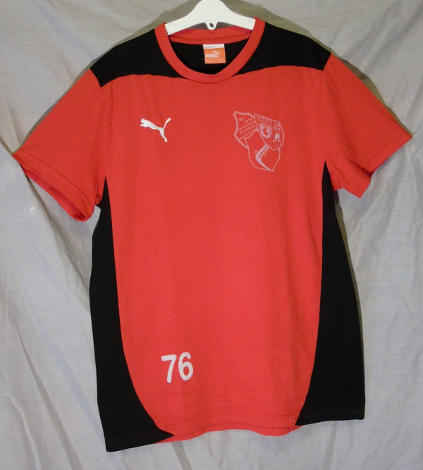 Red German Football Theme Short Sleeve T-Shirt Age 16 Years Puma