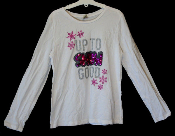 White Xmas Long Sleeve Top Age 11 Years TU