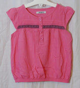 Pink Pleated Blouse Top Age 2-3 Years Pep & Co