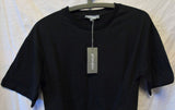 Black Tie Front T-Shirt Top Size 12 Principles