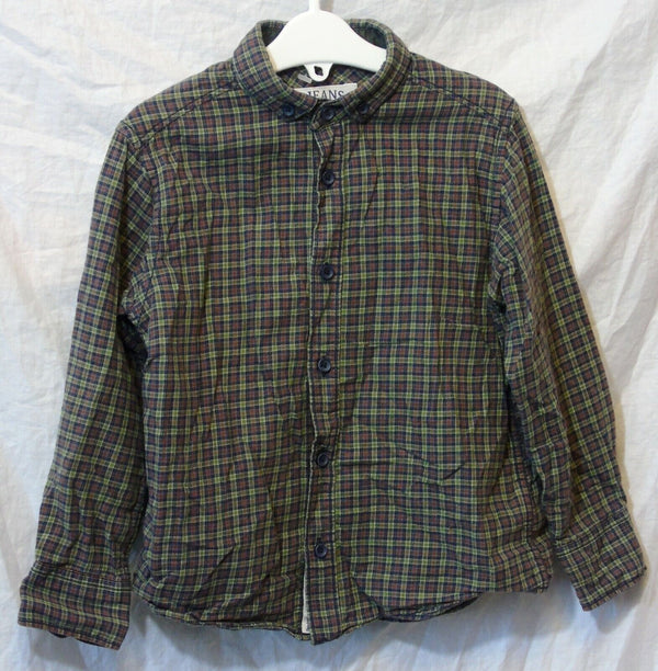 Brown Check Long Sleeve Shirt Age 6 Years Jasper Conran