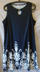 Black White Bohemian Summer Dress Size 10 Shein