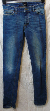 Blue Whiskered Denim Jeans 26"W 32"L Age 13-14 Years Asos