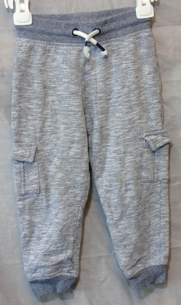 Light Grey Tracksuit Bottoms Cargo Joggers Age 2-3 Years Nutmeg