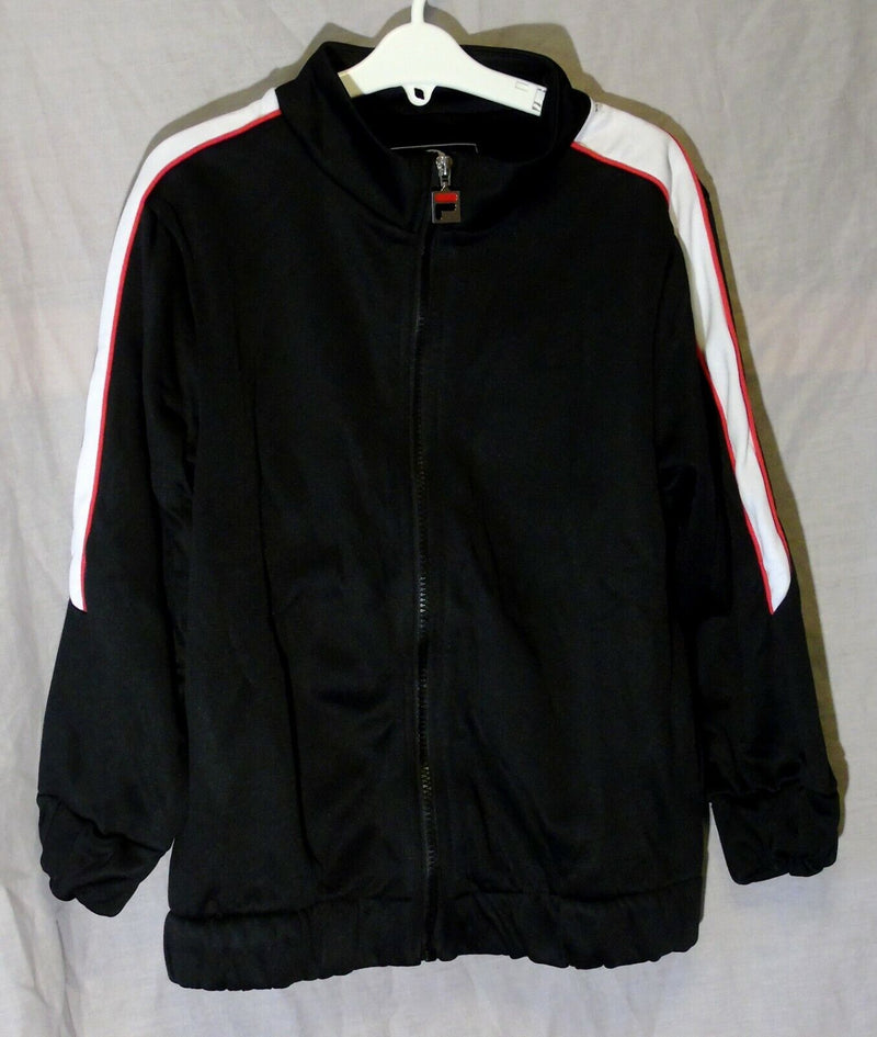 Black Sheen Tracksuit Top Jacket Age 10-11 Years Fila