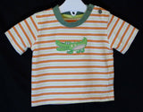 Orange Stripe T-Shirt Age First Size 9lbs George