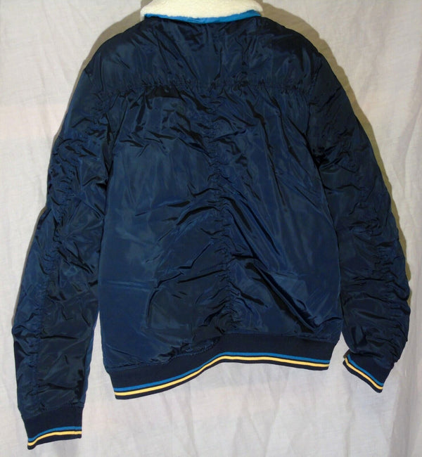 Blue Sheen Bomber Jacket Coat Age 10-11 Years Ellos