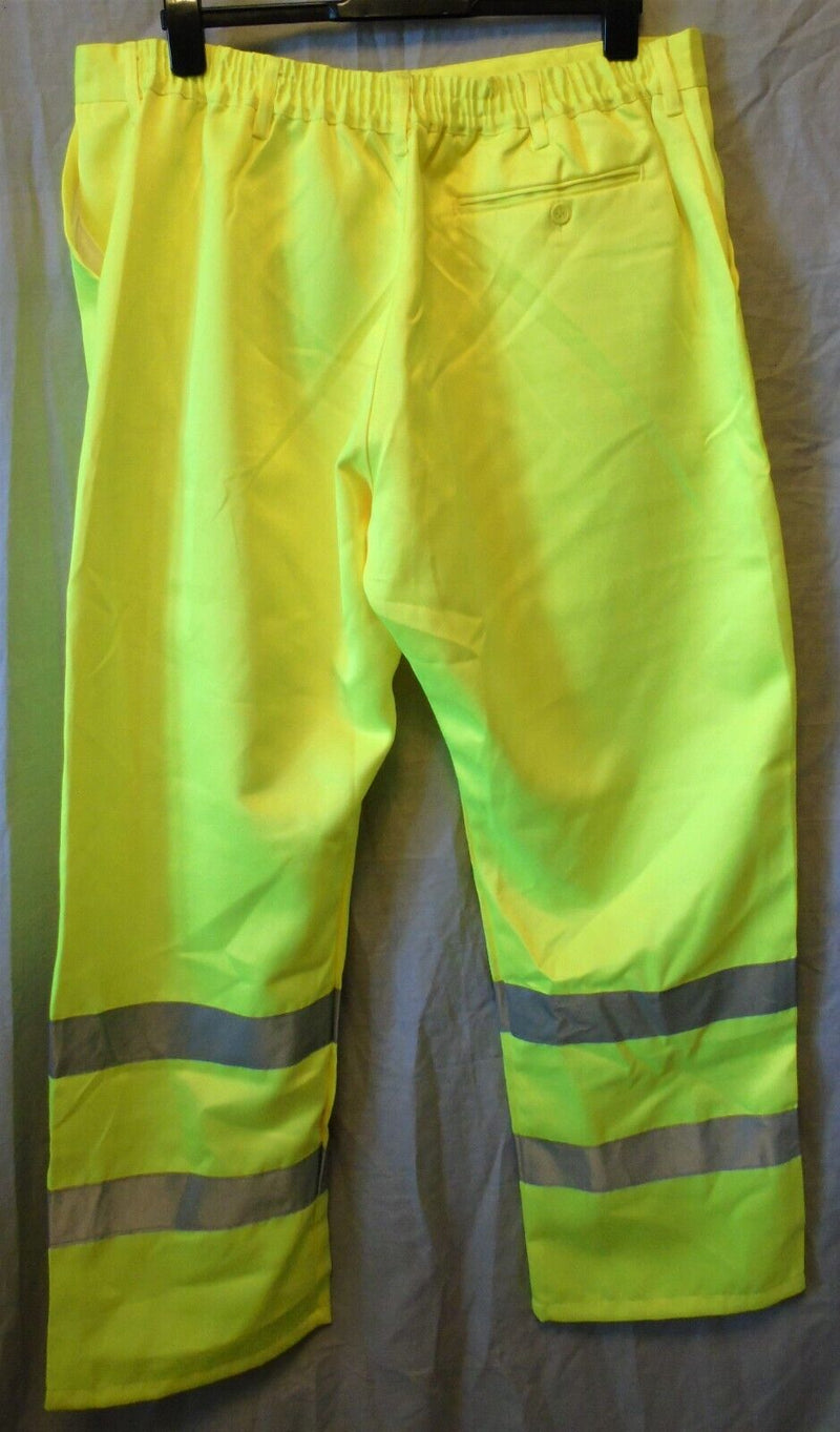 Hi-Vis Yellow Work Trousers Size XXL 2XL 31"L Portwest