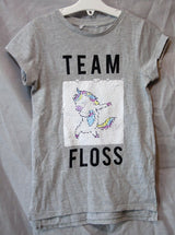 Flippy Sequins Unicorn T-Shirt Top Age 4-5 Years Matalan