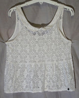 White Lace Crop Top Age 10-11 Years Abercrombie Fitch