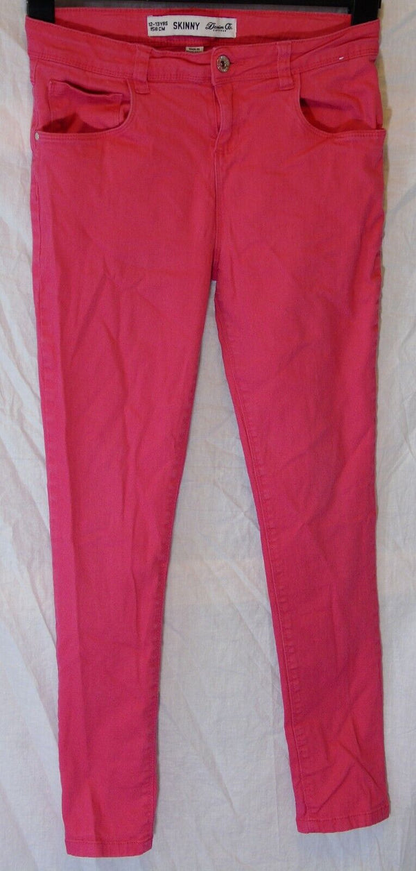 Pink Denim Skinny Stretch Jeans Age 12-13 Years Primark