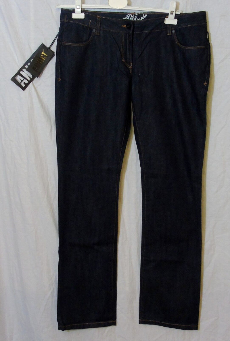 Womens Slender Fit Blue Jeans W32" L32" Size 14 Addict